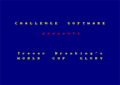 Trevor Brooking's World Cup Glory  - Screenshot - Game Title Image