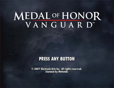 Medal of Honor: Vanguard - Screenshot - Game Title Image