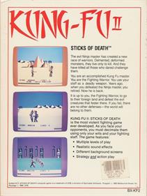 Kung-Fu II: Sticks of Death - Box - Back Image