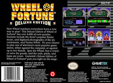 Wheel of Fortune: Deluxe Edition - Box - Back Image