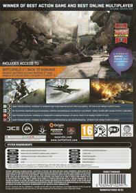 Battlefield 3: Limited Edition (2011) - Box - Back Image