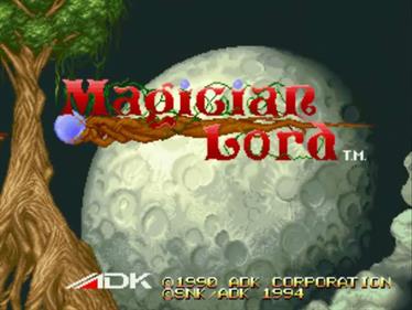 Magician Lord - Screenshot - Game Title Image