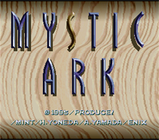 Mystic Ark - Screenshot - Game Title Image