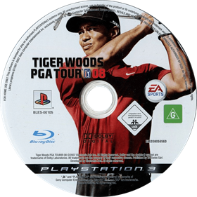 Tiger Woods PGA Tour 08 - Disc Image