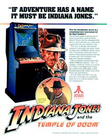 Indiana Jones and the Temple of Doom - Advertisement Flyer - Front Image