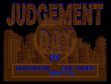 Judgement Day - Screenshot - Game Title Image