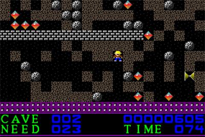 Amiga Boulder Dash - Screenshot - Gameplay Image