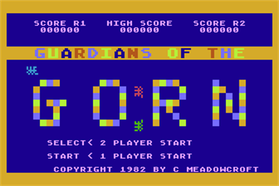 Guardians of the Gorn - Screenshot - Game Title Image