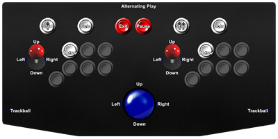 Bulls Eye Darts - Arcade - Controls Information Image
