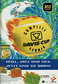 Davis Cup Complete Tennis - Advertisement Flyer - Front Image