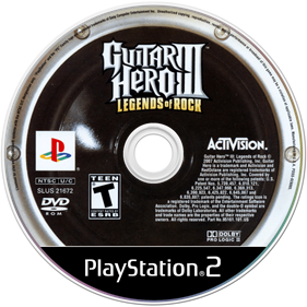 Guitar Hero III: Legends of Rock - Disc Image