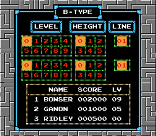 Tetris Zero - Screenshot - Game Select Image