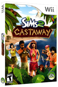 The Sims 2: Castaway - Box - 3D Image