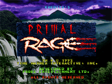 Primal Rage - Screenshot - Game Title Image