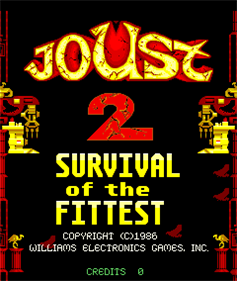 Joust 2: Survival of the Fittest - Screenshot - Game Title Image