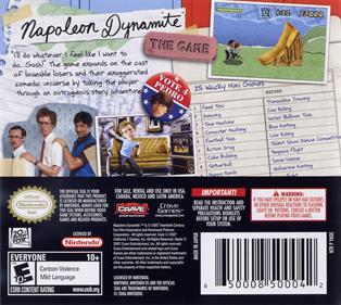 Napoleon Dynamite: The Game - Box - Back Image