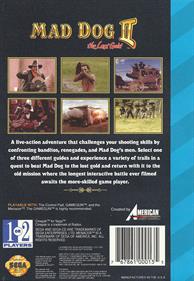 Mad Dog II: The Lost Gold - Box - Back Image