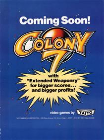 Colony 7 - Advertisement Flyer - Front Image