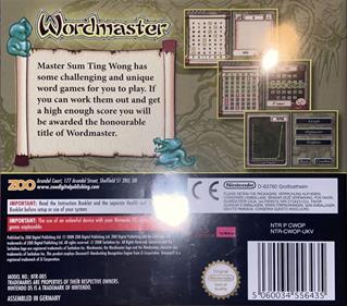 Wordmaster - Box - Back Image