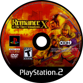 Romance of the Three Kingdoms X - Disc Image