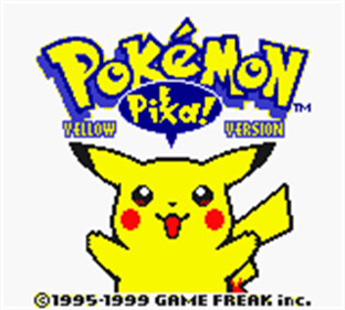 Pokémon Yellow Version: Special Pikachu Edition - Screenshot - Game Title Image