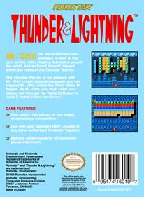 Thunder & Lightning - Box - Back Image