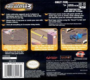 Tony Hawk's Pro Skater 3 - Box - Back Image