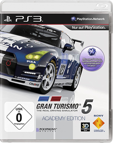 Gran Turismo 5: Academy Edition - Box - Front - Reconstructed Image