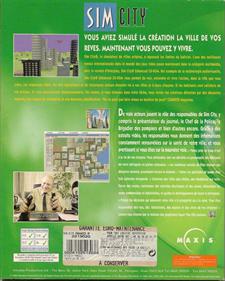 SimCity Enhanced CD-ROM - Box - Back Image