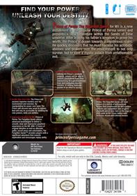 Prince of Persia: The Forgotten Sands - Box - Back Image