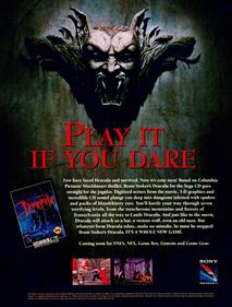 Bram Stoker's Dracula - Advertisement Flyer - Front Image
