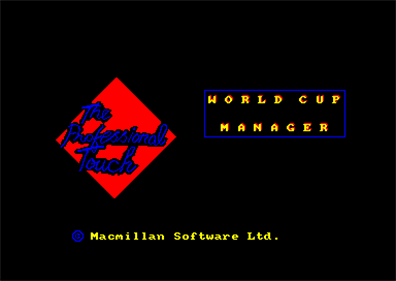World Cup Soccer - Screenshot - Game Title Image