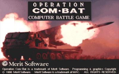 Operation Com-Bat - Screenshot - Game Title Image