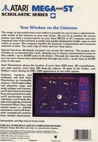 Atari Planetarium - Box - Back Image