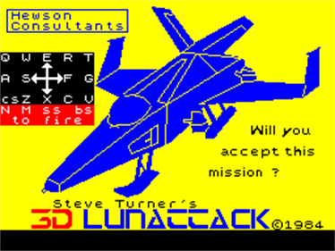 3D Lunattack - Screenshot - Game Title Image