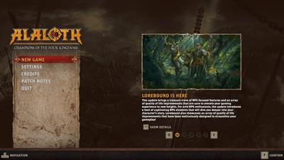 Alaloth: Champions of The Four Kingdoms - Screenshot - Game Title Image