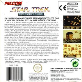Star Trek: 25th Anniversary - Box - Back Image