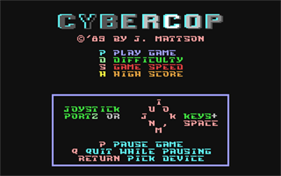 Cybercop - Screenshot - Game Title Image