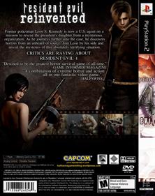 Resident Evil 4 - Fanart - Box - Back