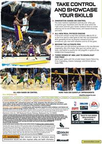 NBA Elite 11  - Box - Back Image