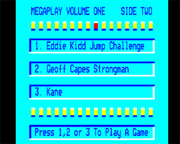 Megaplay Volume 1 - Screenshot - Game Select Image