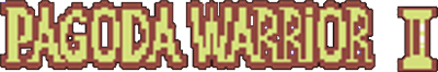 Pagoda Warrior II - Clear Logo Image