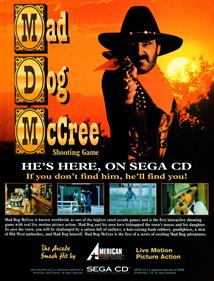 Mad Dog McCree - Advertisement Flyer - Front Image