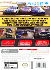 NASCAR The Game: 2011 - Box - Back Image
