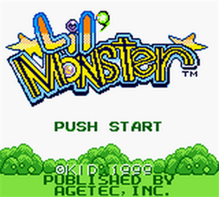 Lil' Monster - Screenshot - Game Title Image