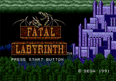 Fatal Labyrinth - Screenshot - Game Title Image