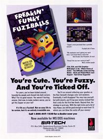 Freakin' Funky Fuzzballs - Advertisement Flyer - Front Image