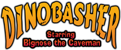Dinobasher: Starring Bignose the Caveman - Clear Logo Image