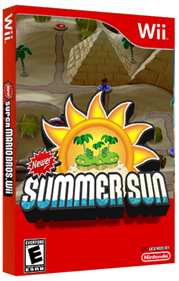 Newer Super Mario Bros. Wii Summer Sun - Box - 3D Image