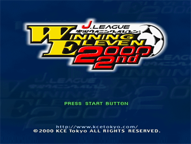 J.League Jikkyou Winning Eleven 2000 2nd - Screenshot - Game Title Image